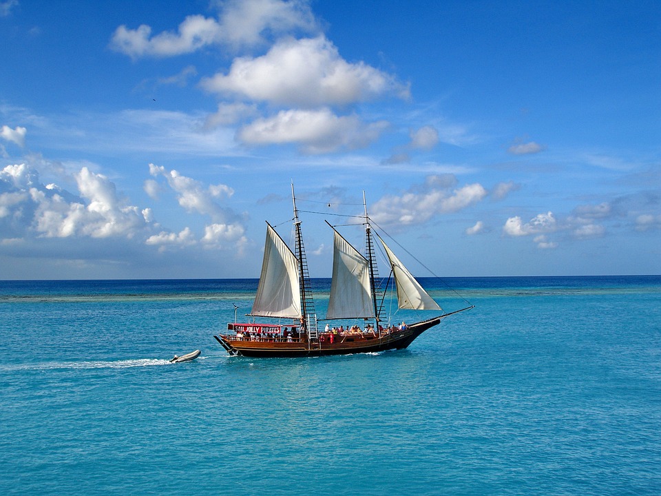 Sailboat Off the Coast of Aruba