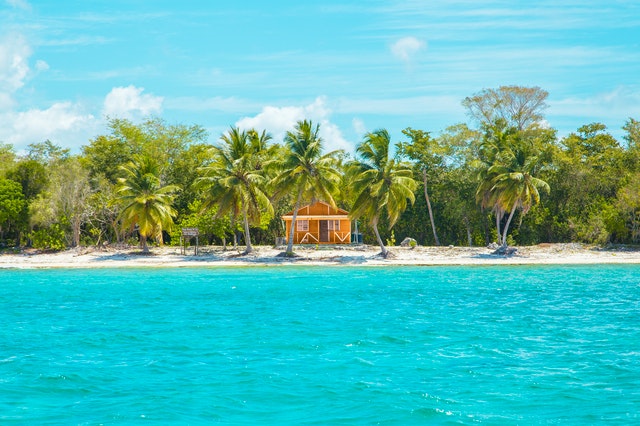 Beautiful beach in the Dominican Republic.