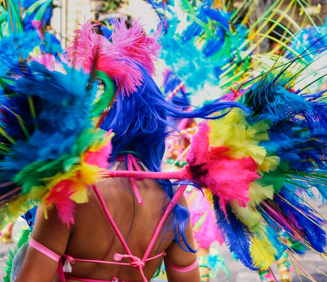 A woman at one of the best Caribbean festivals and celebrations to attend.