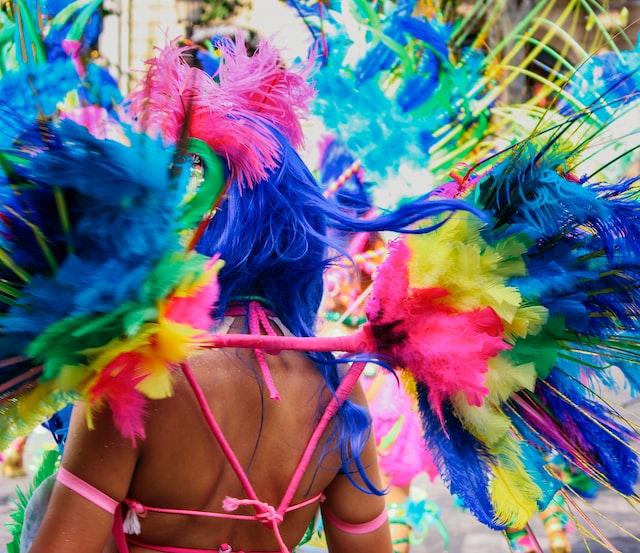 A woman at one of the best Caribbean festivals and celebrations to attend. 