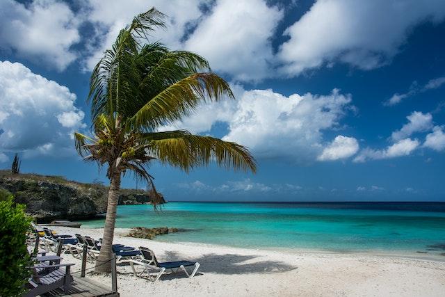 A beautiful beach on Curacao Island