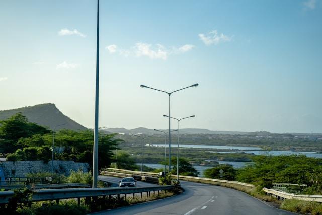 A photo of a highway