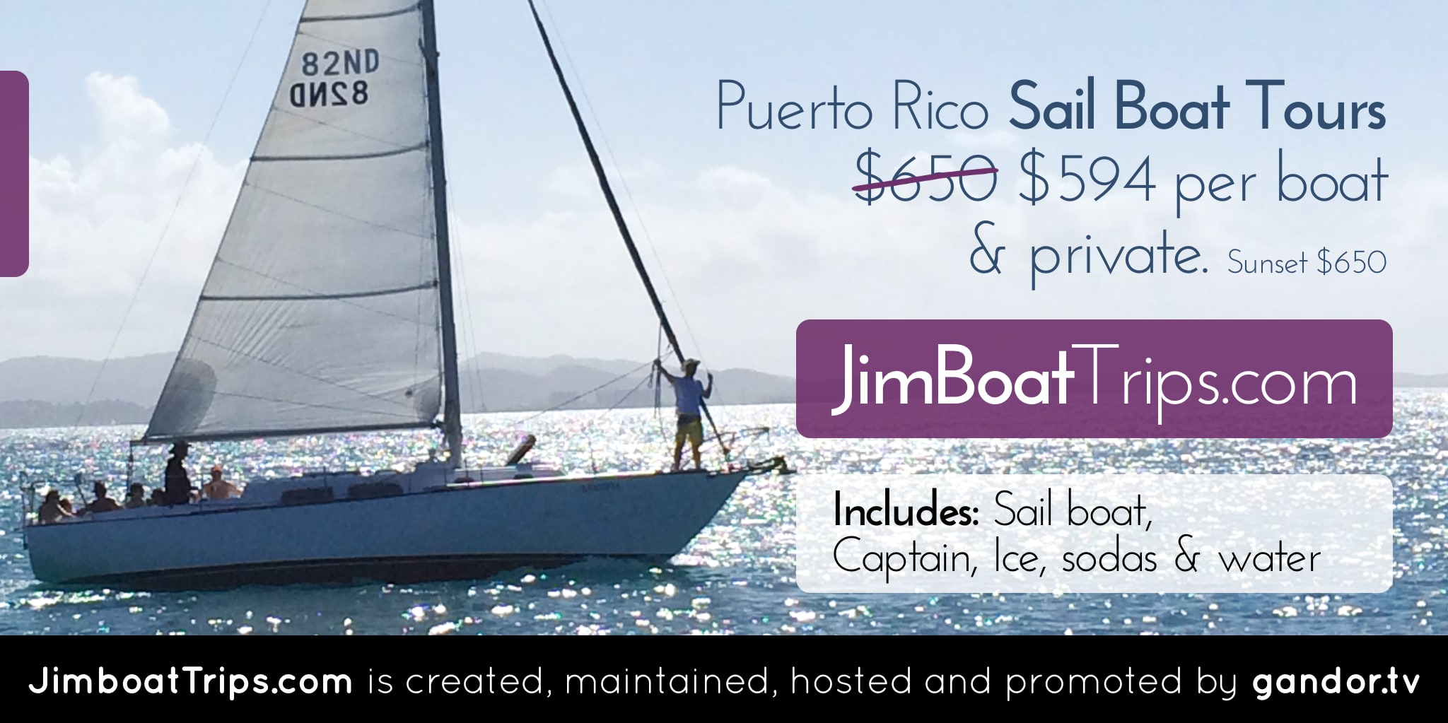 Sail Boat Tours in Old San Juan Puerto Rico