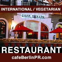 Restaurant Cafe Berlin Vegetarian food, Caribbean, Native & International flavors, Old San Juan, Puerto Rico