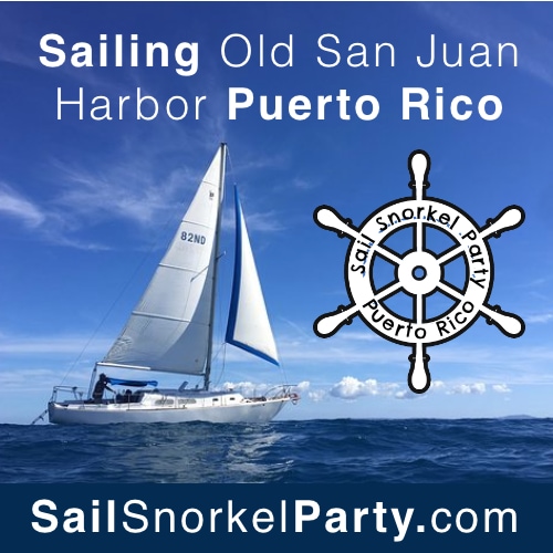 Sail boat tours in Old San Juan harbor