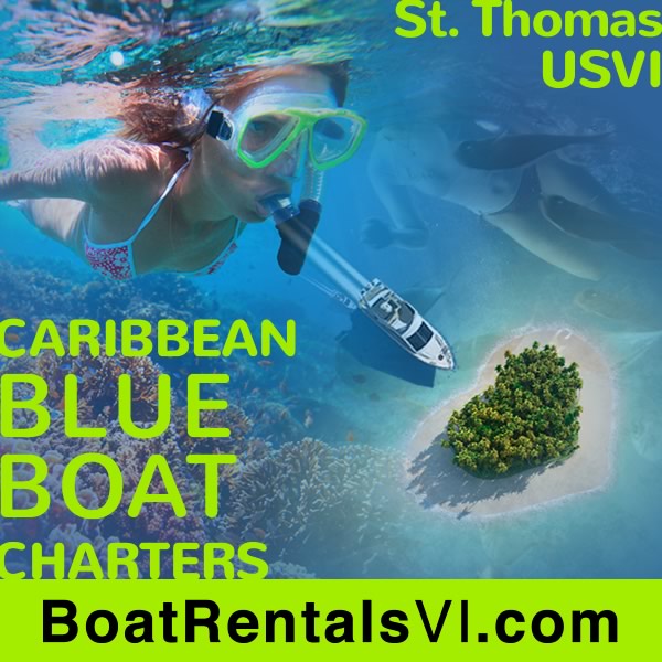 Caribbean Blue Boat Charters in St. Thomas USVI to BVI