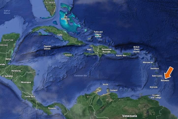 Barbados Caribbean Maps